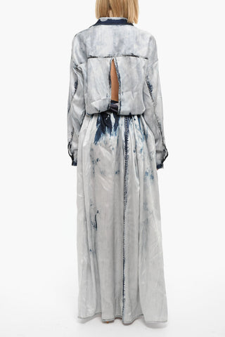 Denim-effect D-SUKI 2-piece Dress with Oversized Skirt