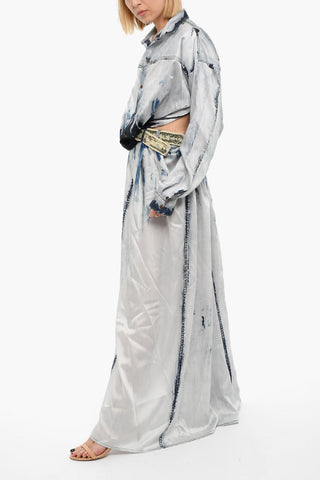 Denim-effect D-SUKI 2-piece Dress with Oversized Skirt