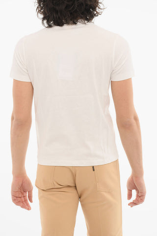 Crewneck T-shirt with Embroidered Logo