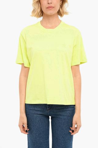Embroidered Logo Crewneck Short Sleeved T-shirt