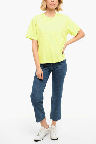 Embroidered Logo Crewneck Short Sleeved T-shirt