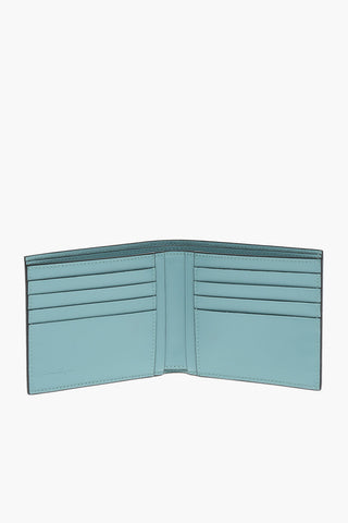 Leather Wallet with Embossed Gancini Motif