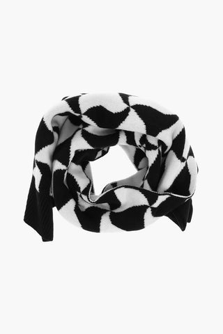 Sciarpa in Lana con Motivo WAVY TRIANGLE