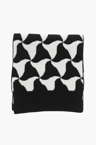 Sciarpa in Lana con Motivo WAVY TRIANGLE