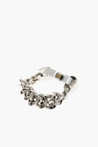 Bracciale a Catena in Ottone con Fibbia Rollercoaster