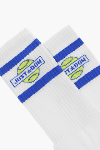 Calzini Lunghi a Coste con Logo Grafico