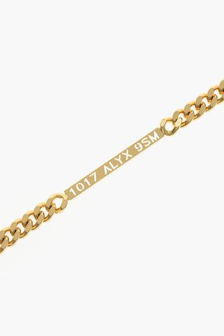 Golden Effect Chain Necklace with Rollercoaster Buckle