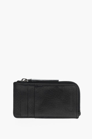 Leather Card Holder with Coin Pocket