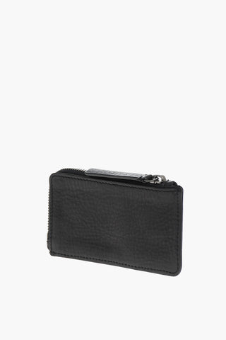 Leather Card Holder with Coin Pocket