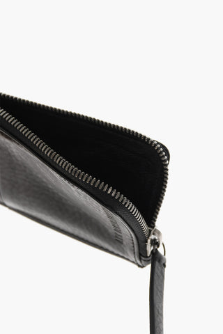 Leather Card Holder with Coin Pocket