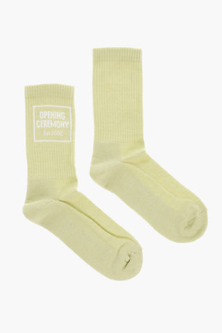 Long Terry Socks with Logo Print
