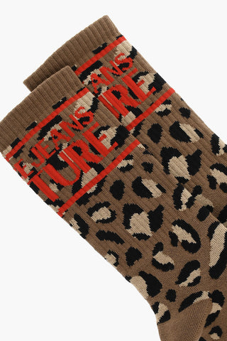 JEANS COUTURE Long Socks with Animalier Pattern