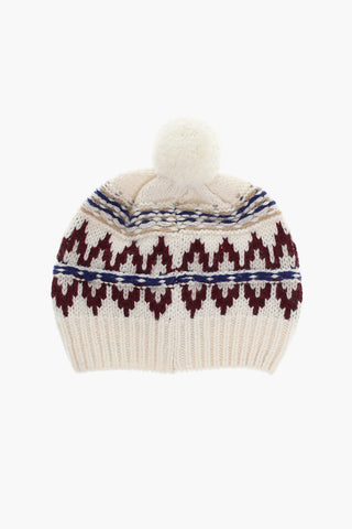 Wool Beanie with Elastic Edge