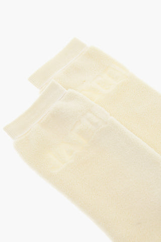 LES CHAUSSETTES Terry Socks with Ton-sur-ton Logo