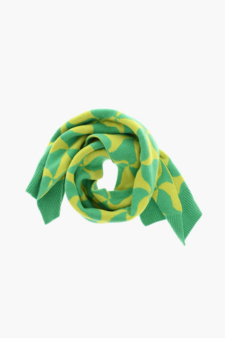 Sciarpa in Lana con Motivo WAVY TRIANGLE