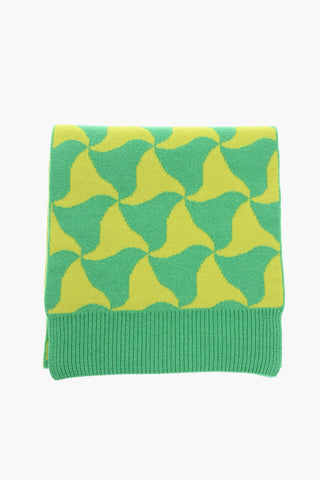Sciarpa in Lana con Motivo WAVY TRIANGLE