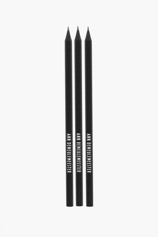 Three Pencil Set with Contrast Logo