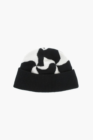 Berretto in Lana con Motivo WAVY TRIANGLE
