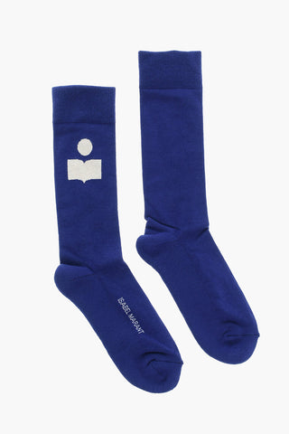 VITONEA Long Socks with Contrasting Logo