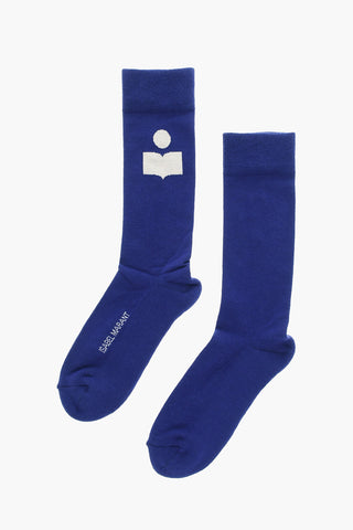 VITONEA Long Socks with Contrasting Logo