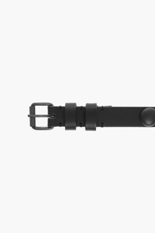 Leather Belt with All-Over Studs 20mm