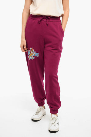 Joggers In Cotone Garzato BAMBI Ricamati Con Coulisse