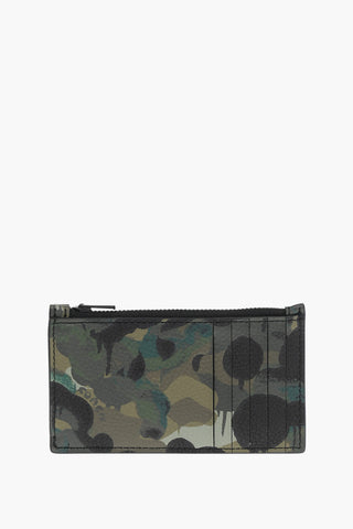Camouflage Leather Card Holder