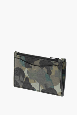 Camouflage Leather Card Holder