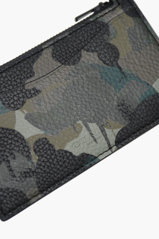 Camouflage Leather Card Holder