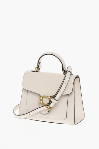 Leather Handbag with Golden Details