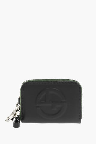 GIORGIO Portacarte in Pelle con Motivo Monogram In Rilievo 