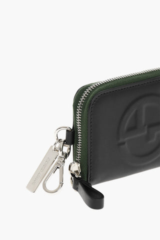 GIORGIO Portacarte in Pelle con Motivo Monogram In Rilievo 