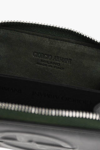 GIORGIO Portacarte in Pelle con Motivo Monogram In Rilievo 