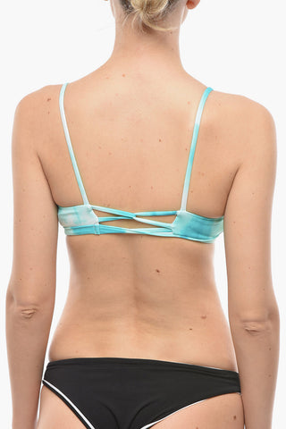 Tie-Dye Effect Triangle Bikini Top