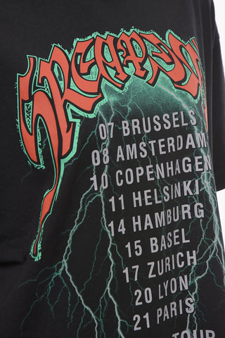 T-shirt SREAPERS Oversize con Stampa Multicolor