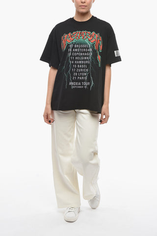 T-shirt SREAPERS Oversize con Stampa Multicolor