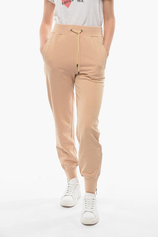 Brushed-cotton Joggers with Embroidered Logo