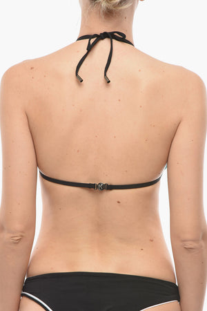 Top Bikini a Triangolo con Dettagli Cut Out