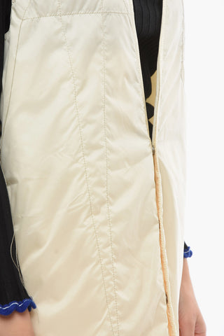DRKSHDW Gilet Oversize in Nylon con Ricamo Logo