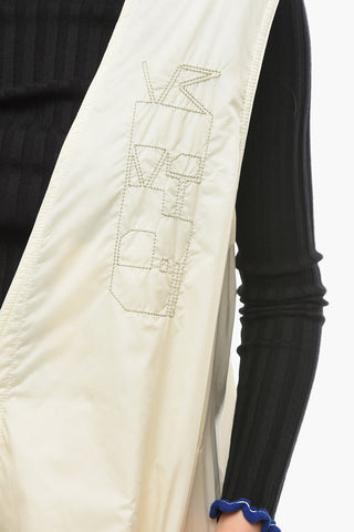 DRKSHDW Gilet Oversize in Nylon con Ricamo Logo