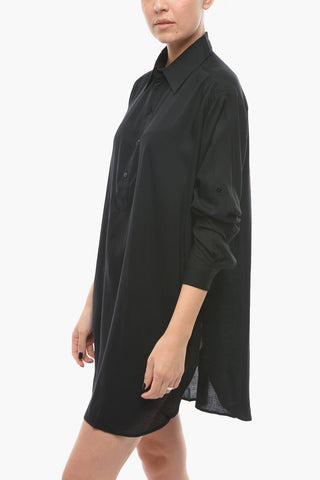 Solid Color Swimsuit Cover-up with Side Splits