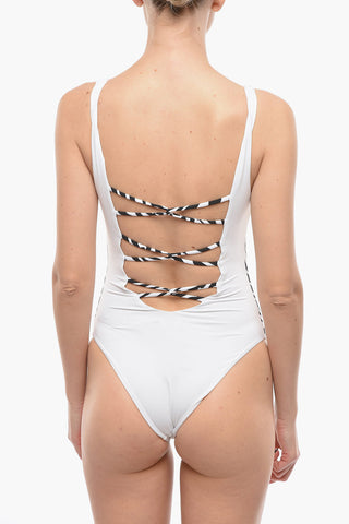One-Piece Swimsuit with Animal Details