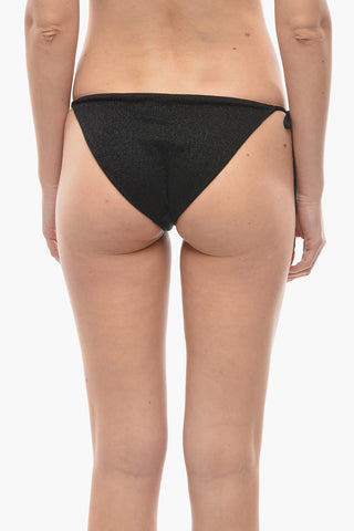 Lurex Tie-Side Bikini Bottom