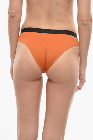 Costume da Bagno Slip SPORT A Tinta Unita con Banda Elastica Logata in Vita