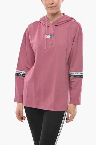EMPORIO Leggings and Hoodie Sweatshirt Set with Logoed Band