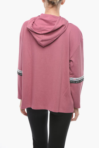 EMPORIO Leggings and Hoodie Sweatshirt Set with Logoed Band