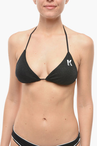 Lurex Triangle Bikini Top