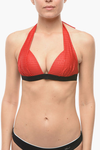 Top Bikini with Logoed Contrasting Band