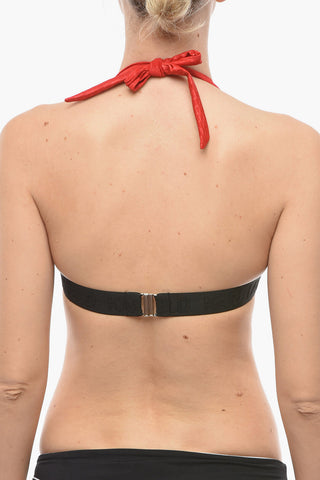 Top Bikini with Logoed Contrasting Band
