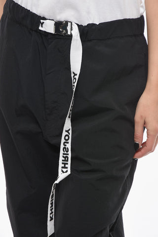 Nylon Jogger with Logoed Woven-belt
